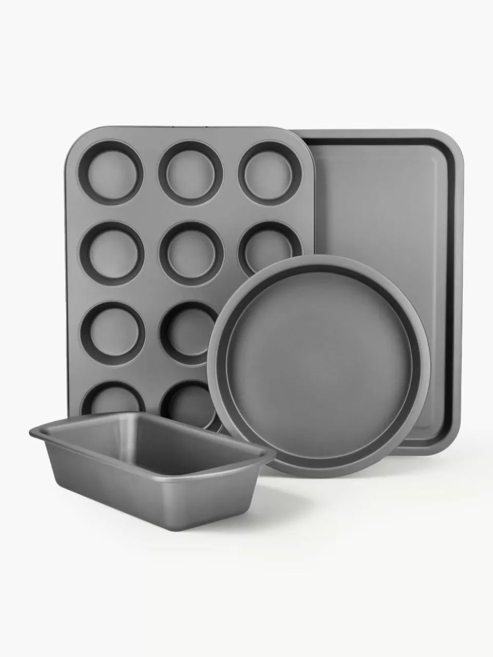 Westwing Bakvormen KitchenCraft met antiaanbaklaag, set van 4 | Bakvormen & Ovenschalen | Bakvormen & Ovenschalen