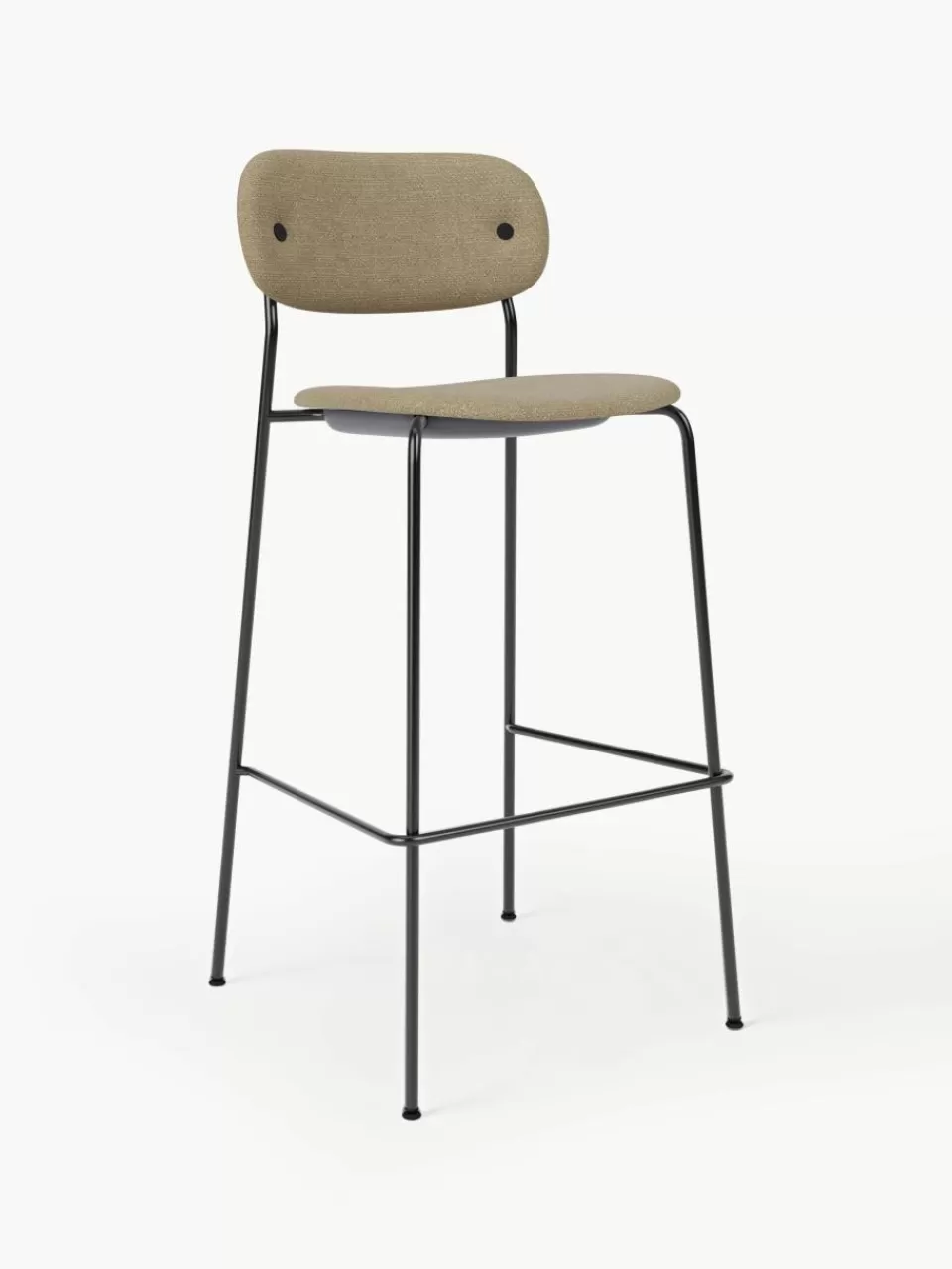 Audo Copenhagen Bouclé barkruk Co met metalen frame | Stoelen | Barkrukken