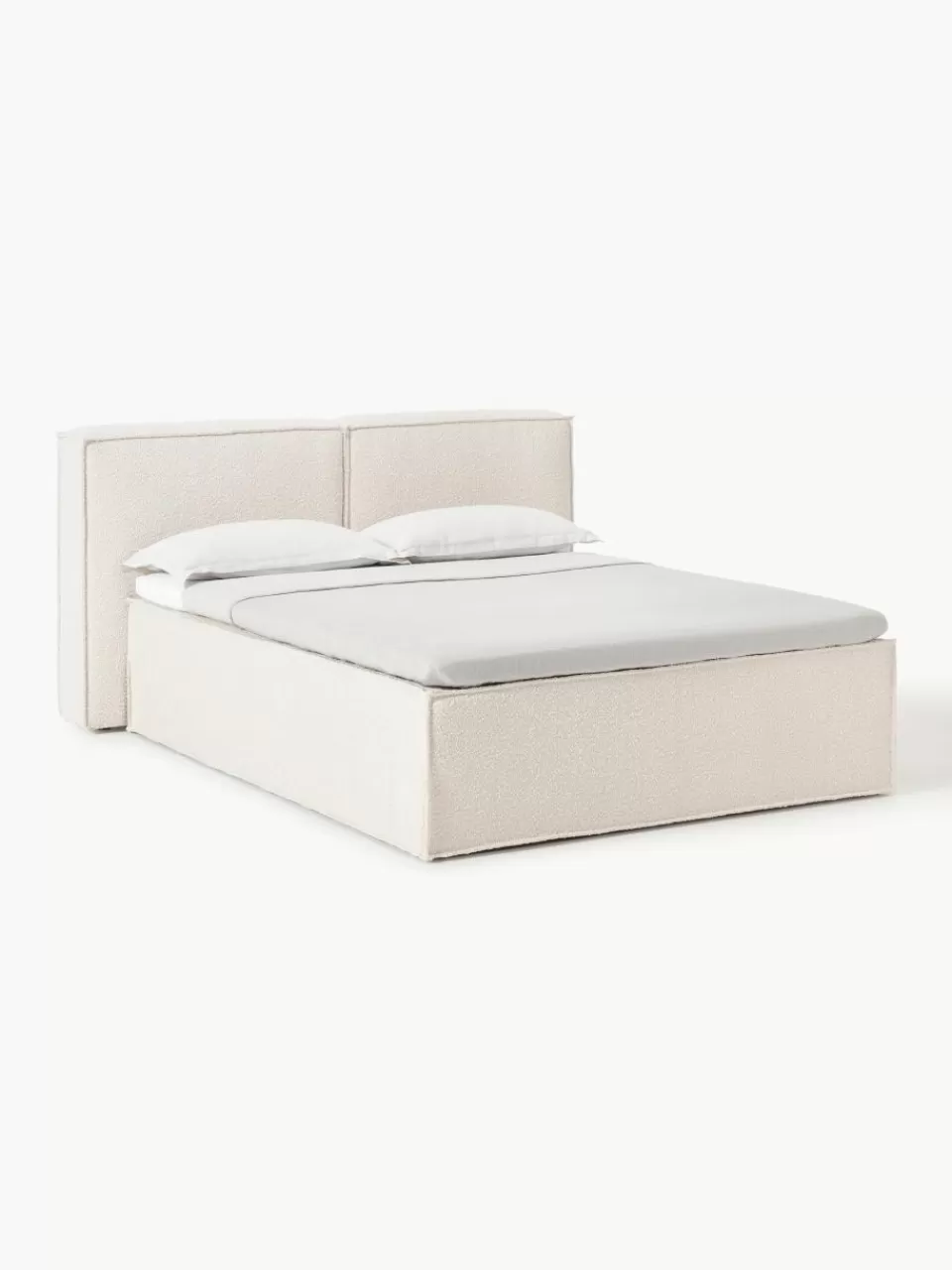 Westwing Collection Bouclé boxspring bed Lennon | Bedden | Boxsprings