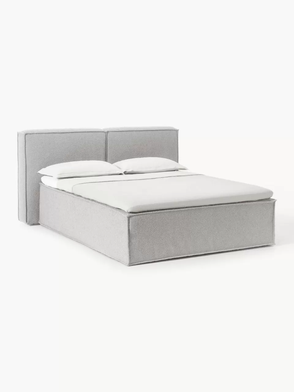 Westwing Collection Bouclé boxspring bed Lennon | Bedden | Boxsprings