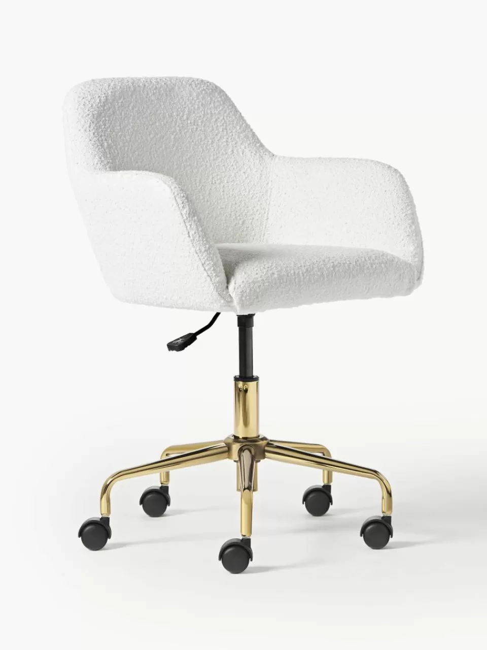 Westwing Collection Bouclé bureaustoel Lucie | Bureaustoelen | Stoelen