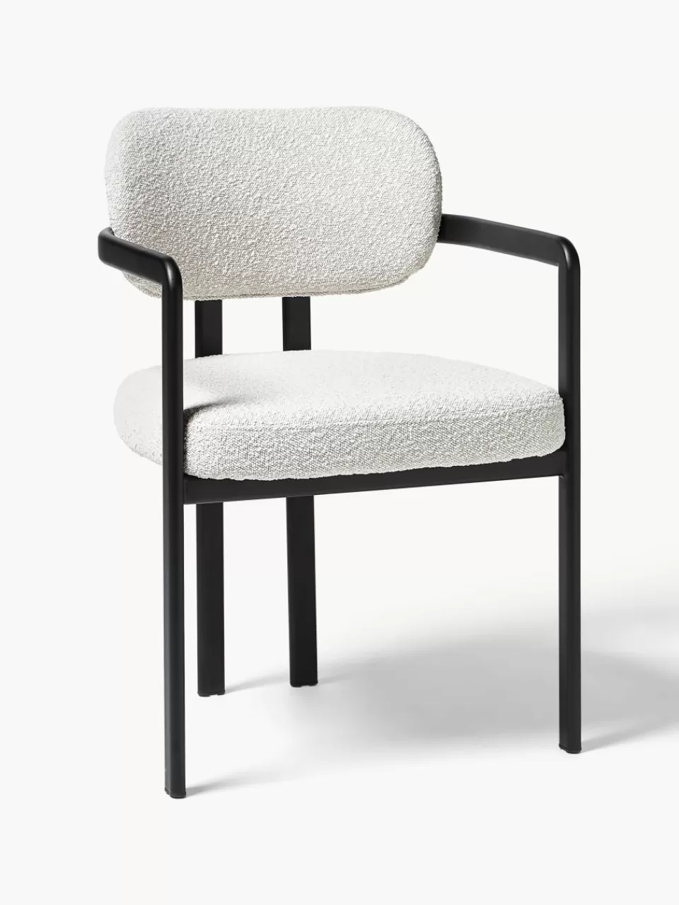 Westwing Collection Bouclé fauteuil Adrien | Stoelen | Stoelen Met Armleuning