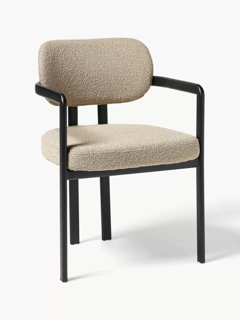 Westwing Collection Bouclé fauteuil Adrien | Stoelen | Gestoffeerde Stoelen