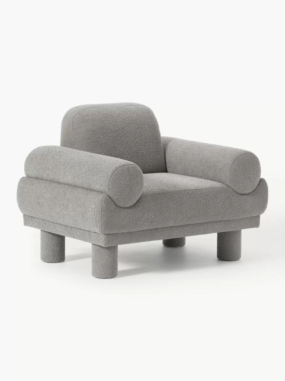 Westwing Collection Bouclé fauteuil Lilo | Fauteuils | Bank Fauteuils