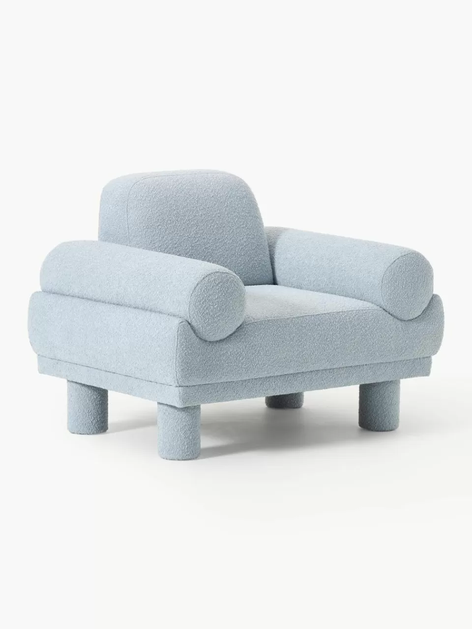 Westwing Collection Bouclé fauteuil Lilo | Fauteuils | Bank Fauteuils