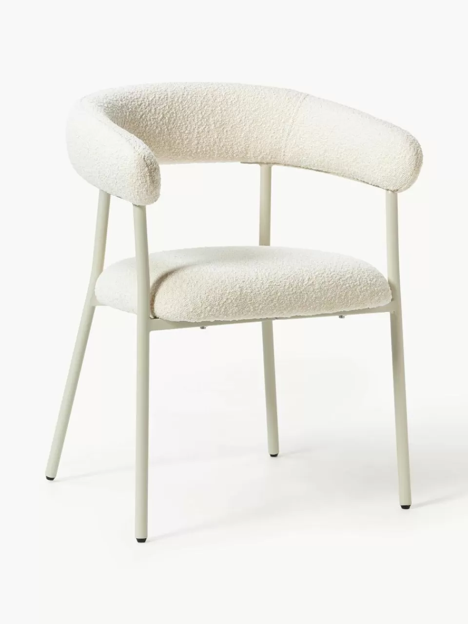 Westwing Collection Bouclé gestoffeerde stoelen Thiago, 2 stuks | Stoelen | Gestoffeerde Stoelen