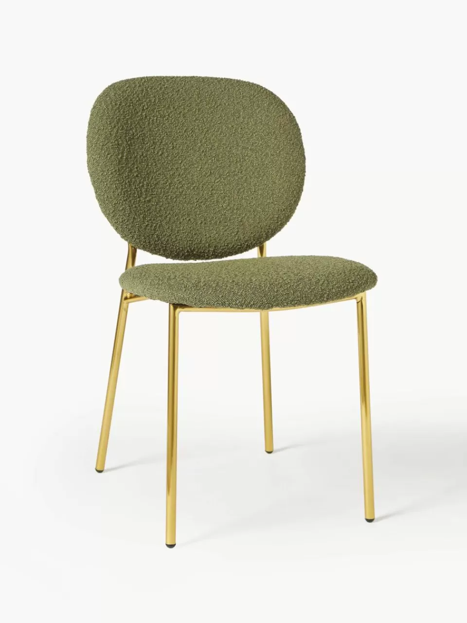 Westwing Collection Bouclé gestoffeerde stoelen Ulrica, 2 stuks | Stoelen | Gestoffeerde Stoelen