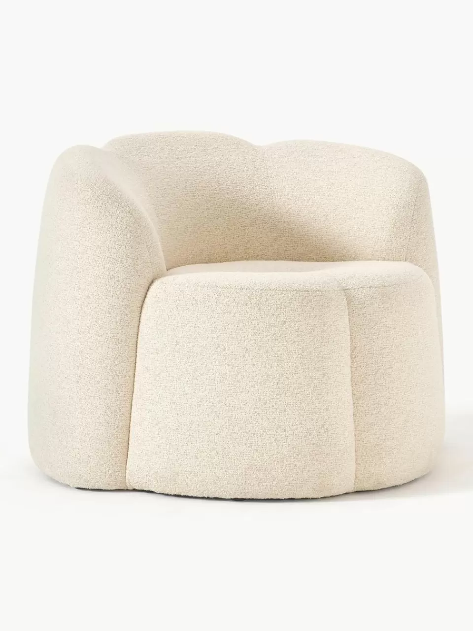 Westwing Collection Bouclé loungefauteuil Fleur | Fauteuils | Relaxfauteuils