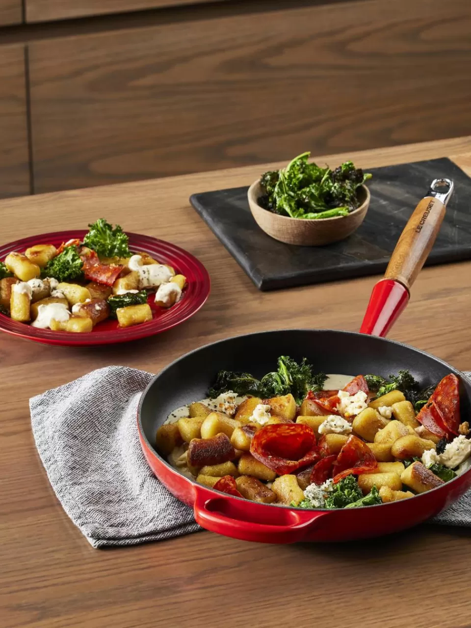 LE CREUSET Braadpan Signature Collection uit gietijzer met houten handvat | Koekenpannen | Koekenpannen