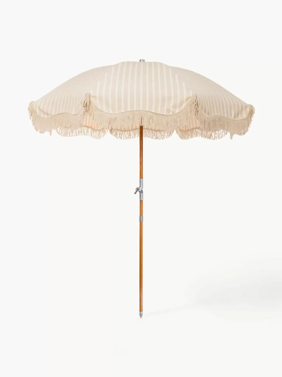 Business & Pleasure Buigbare parasol Retro met franjes, Ø 180 cm | Parasols & Tuinschermen | Parasols & Tuinschermen