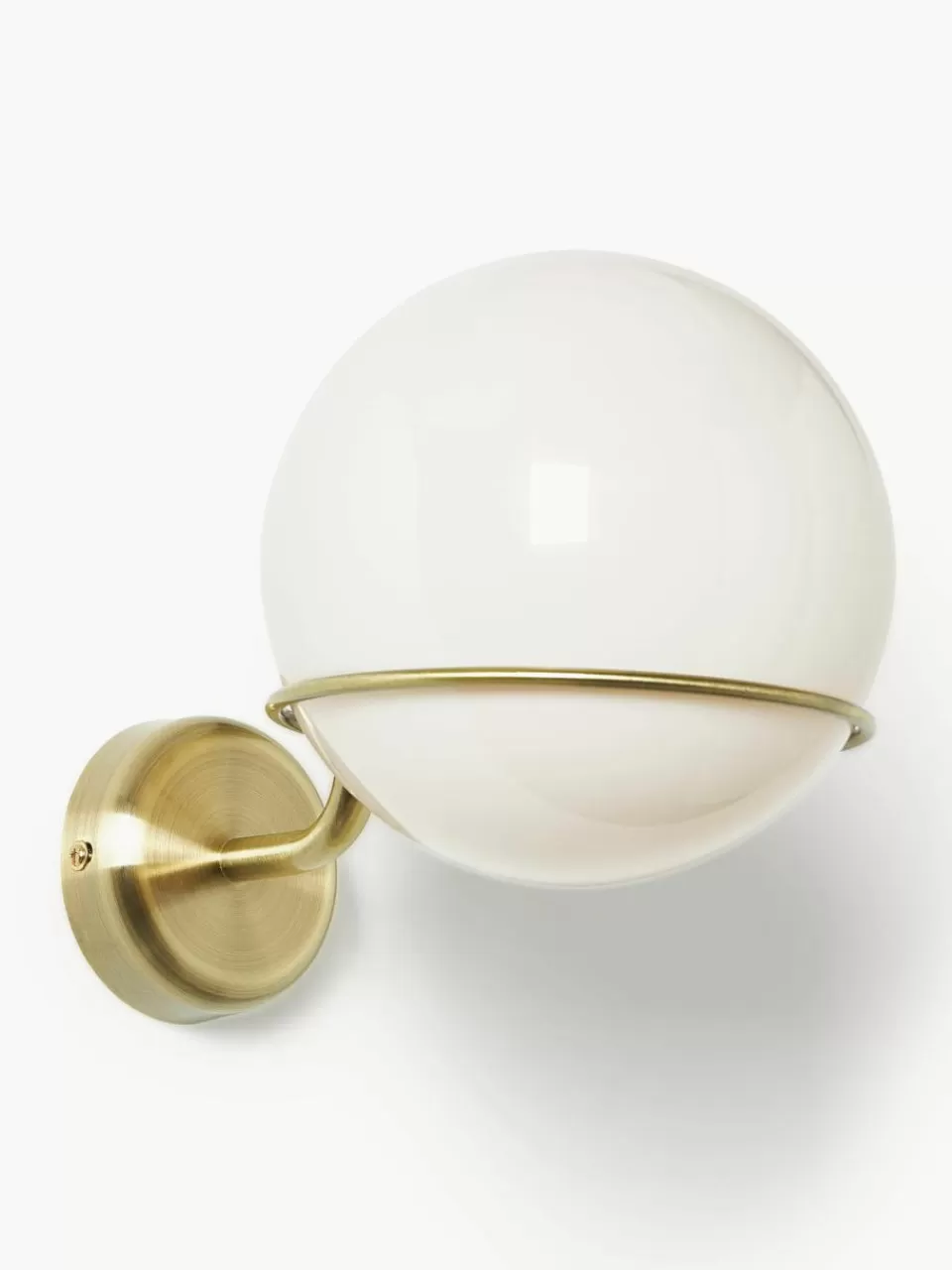 Westwing Collection Carey glazen bol wandlamp | Wandlampen