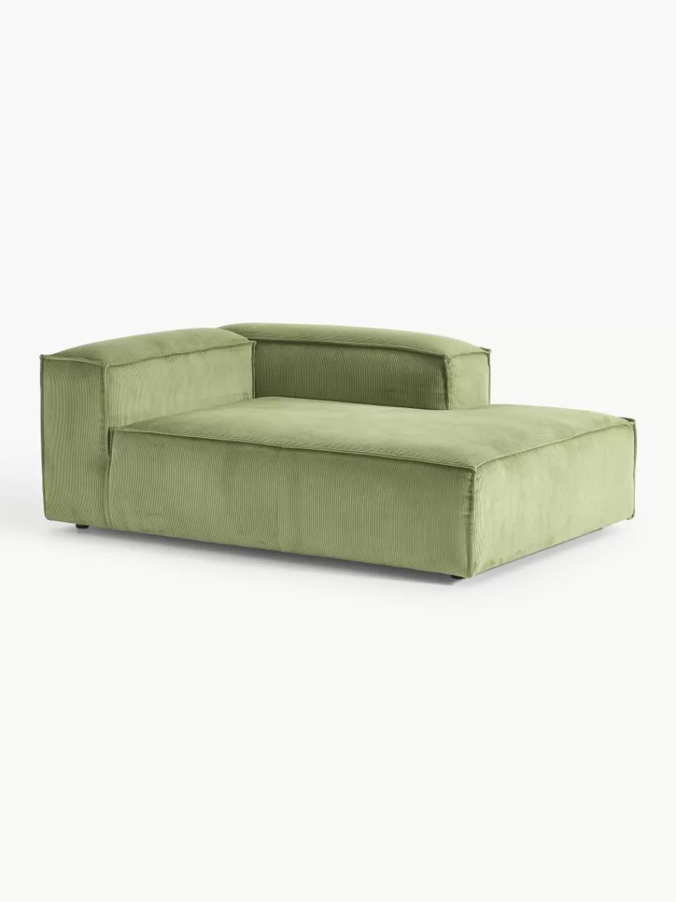 Westwing Collection Chaise longue hoekmodule Lennon van corduroy | Banken | Modulaire Banken