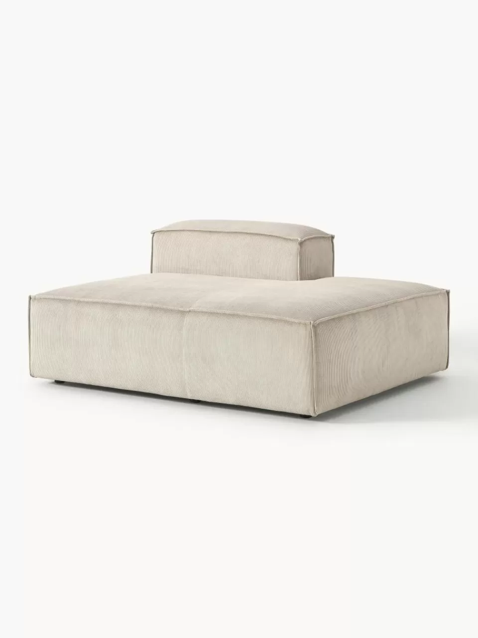 Westwing Collection Chaise longue module Lennon van corduroy | Banken | Modulaire Banken