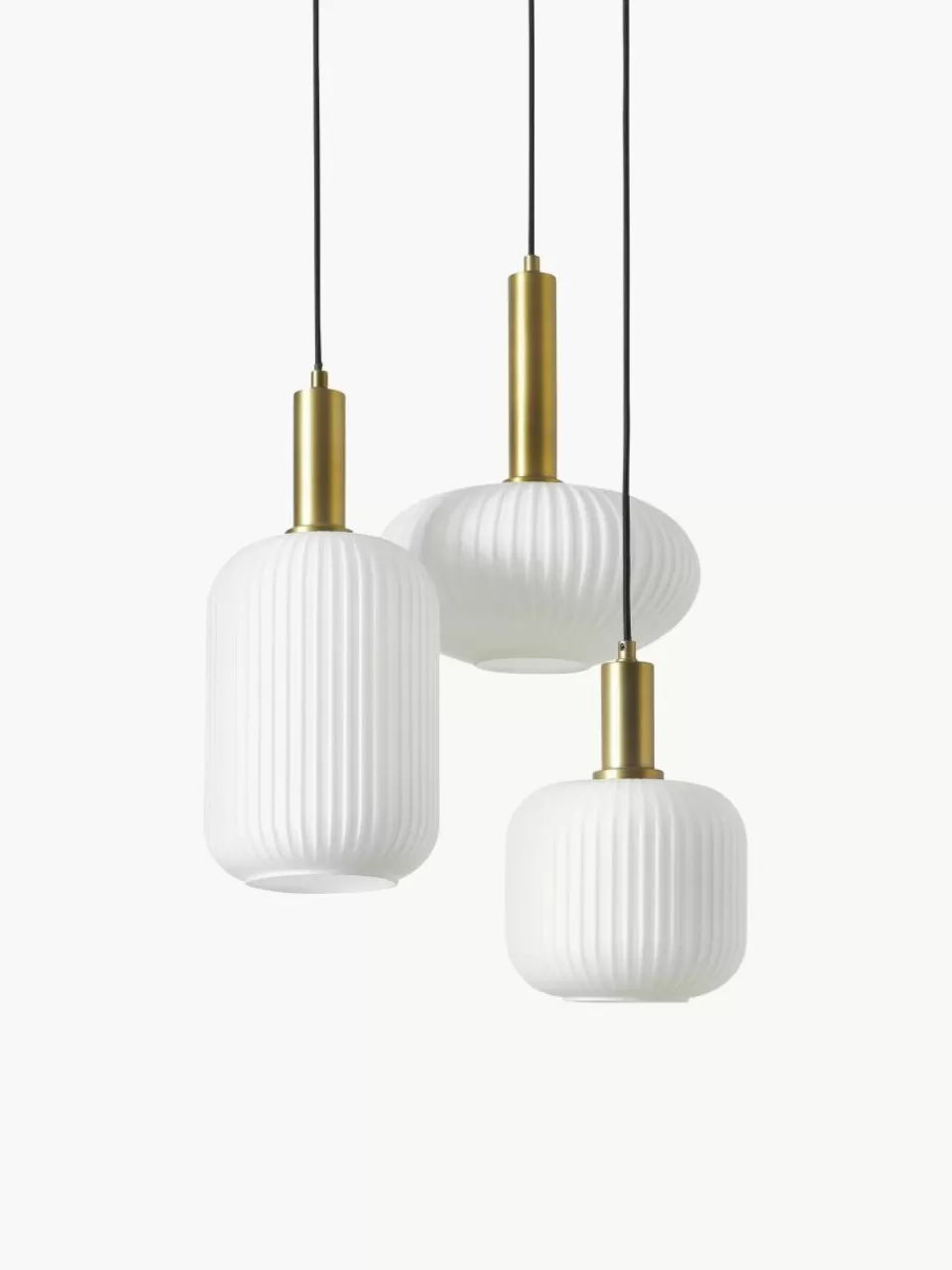 Westwing Collection Cluster hanglamp Candela van opaalglas | Hanglampen | Hanglampen