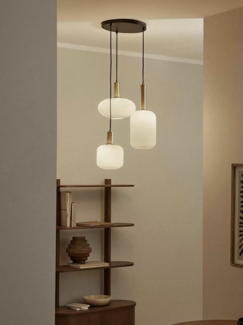 Westwing Collection Cluster hanglamp Candela van opaalglas | Hanglampen | Hanglampen