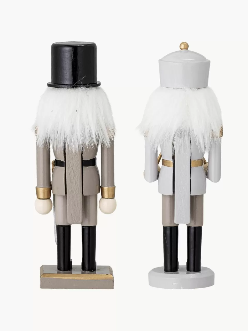 Bloomingville Decoratieve figuren Nutcracker, set van 2 | Kerstversiering