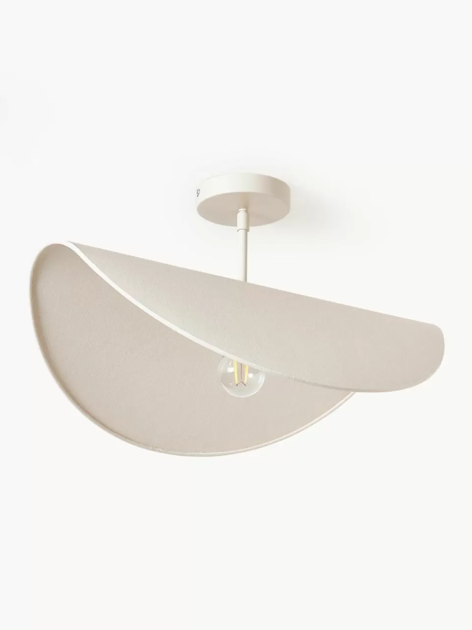 Westwing Collection Design plafondlamp Kenzie van linnen | Plafondlampen | Plafondlampen