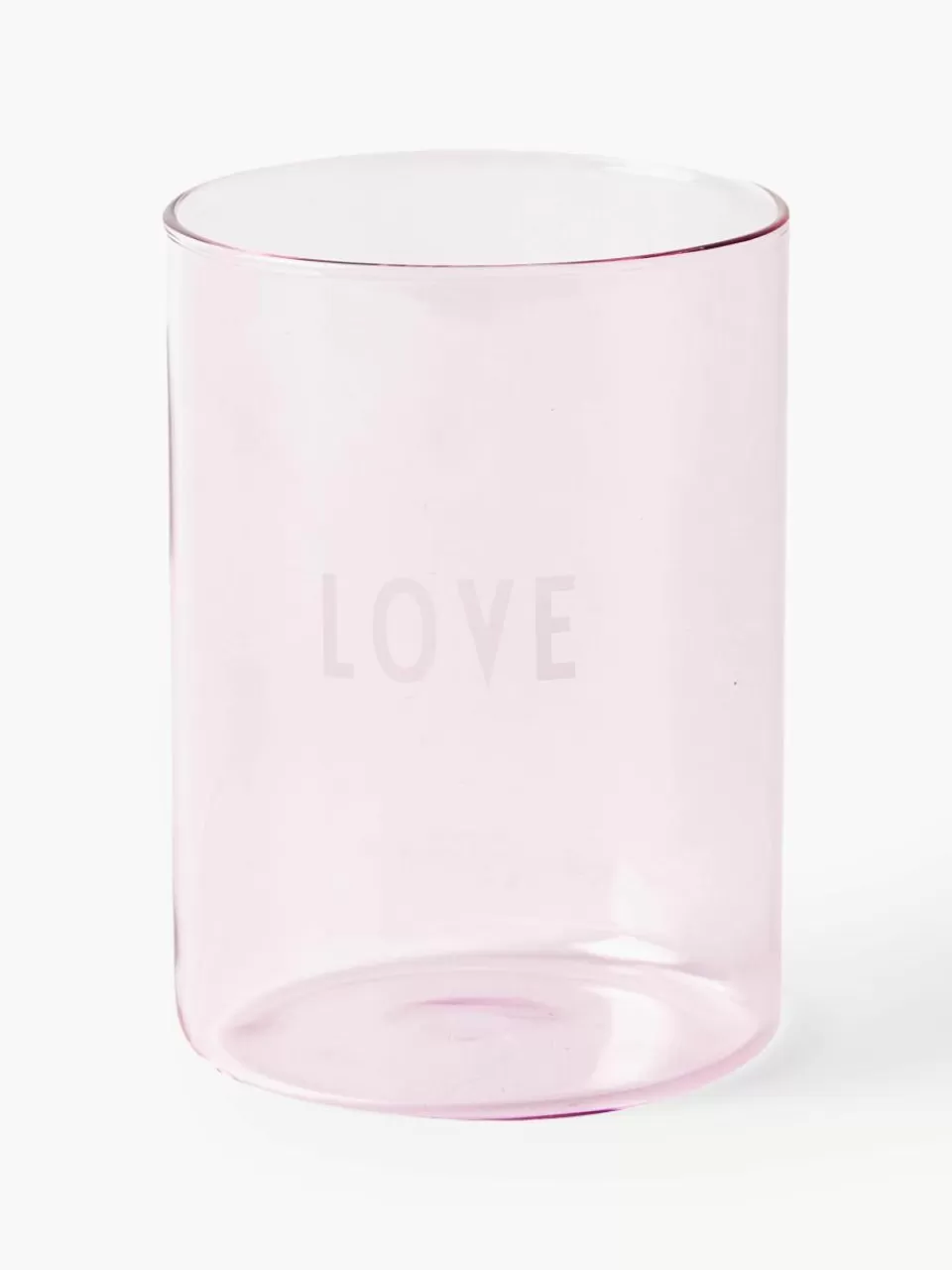 DESIGN LETTERS Designer waterglas Favourite LOVE met opschrift | Waterglazen | Servies