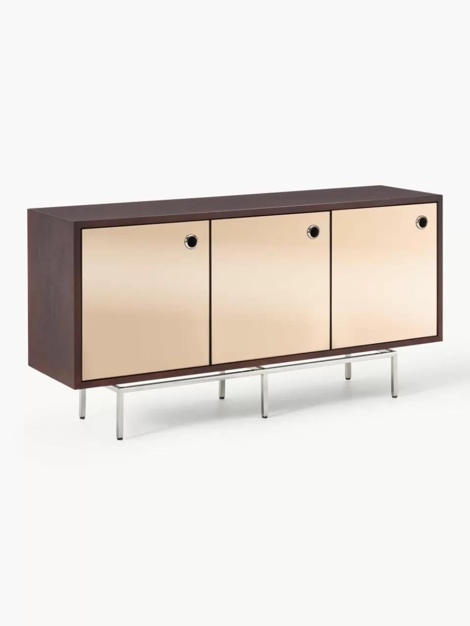 Westwing Collection Dressoir Scarlett met spiegelglazen deuren | Dressoirs