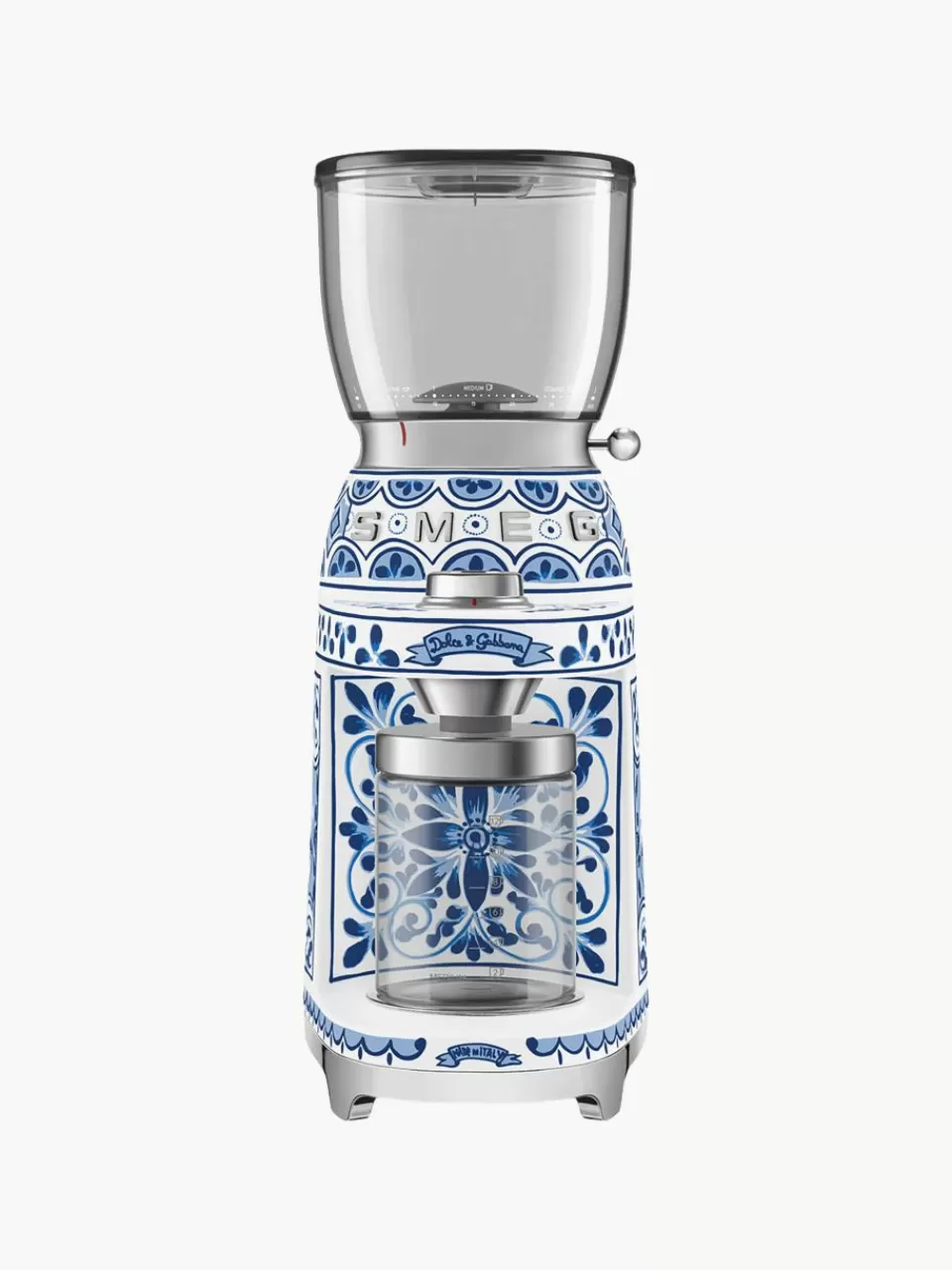 Smeg Elektrische koffiemolen Dolce & Gabbana - Blu Mediterraneo | Koffiezetapparaten