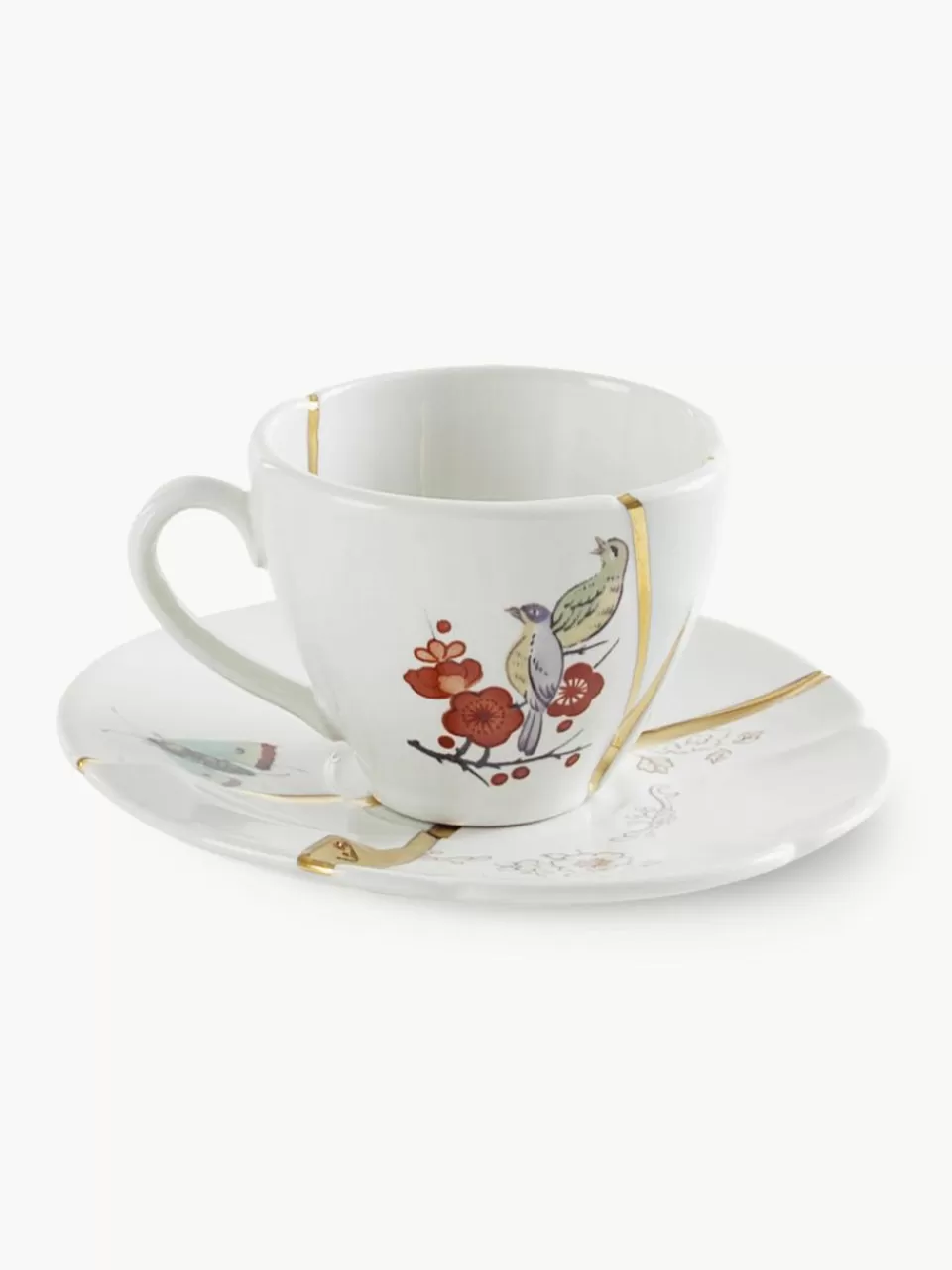 SELETTI Espressokopje Kintsugi met schoteltje | Espressokopjes | Servies