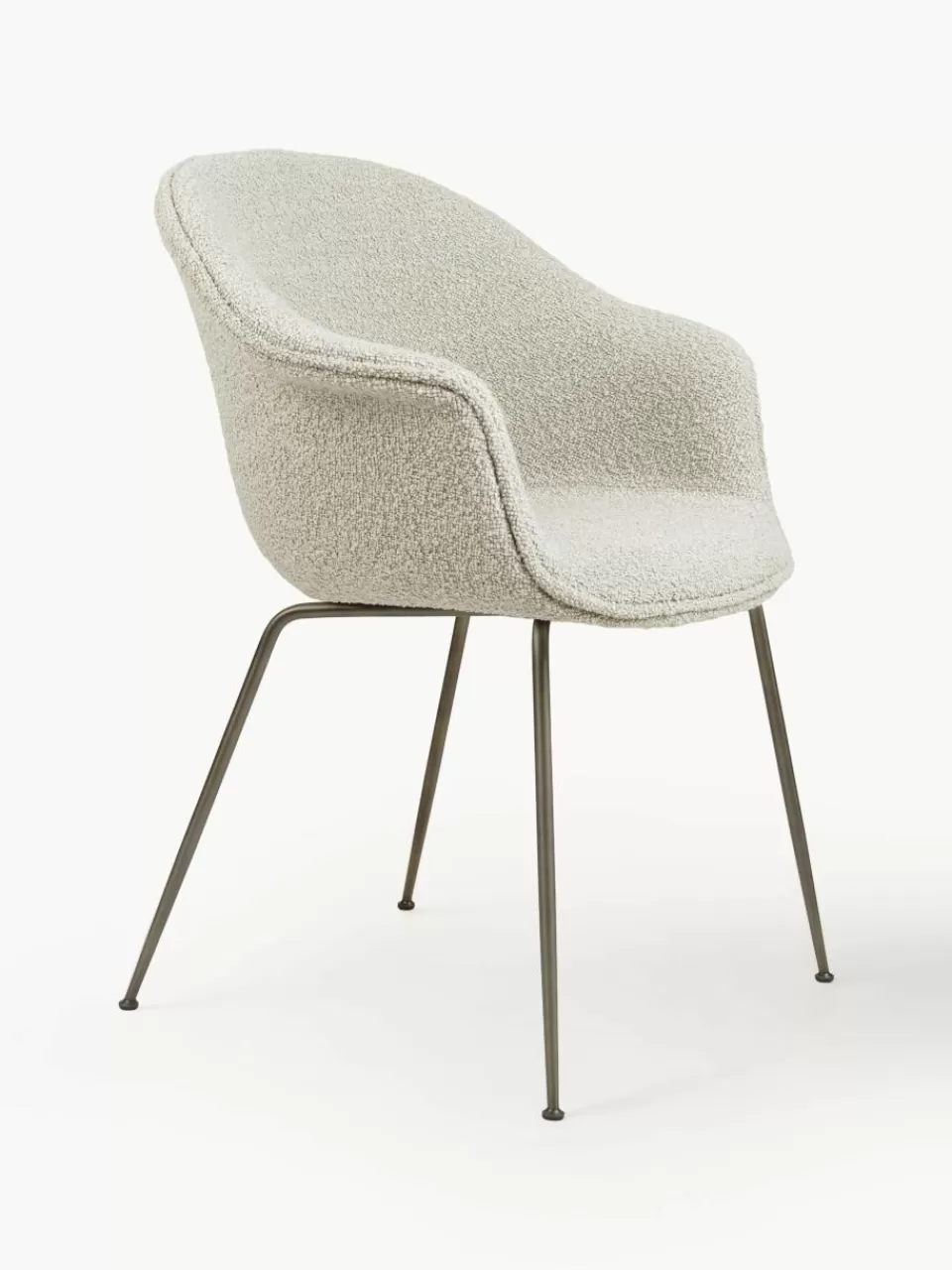 GUBI Fauteuil Bat uit bouclé | Stoelen