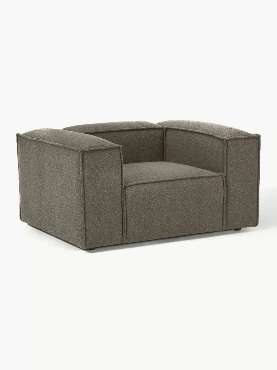 Westwing Collection Fauteuil Lennon uit bouclé | Fauteuils | Bank Fauteuils