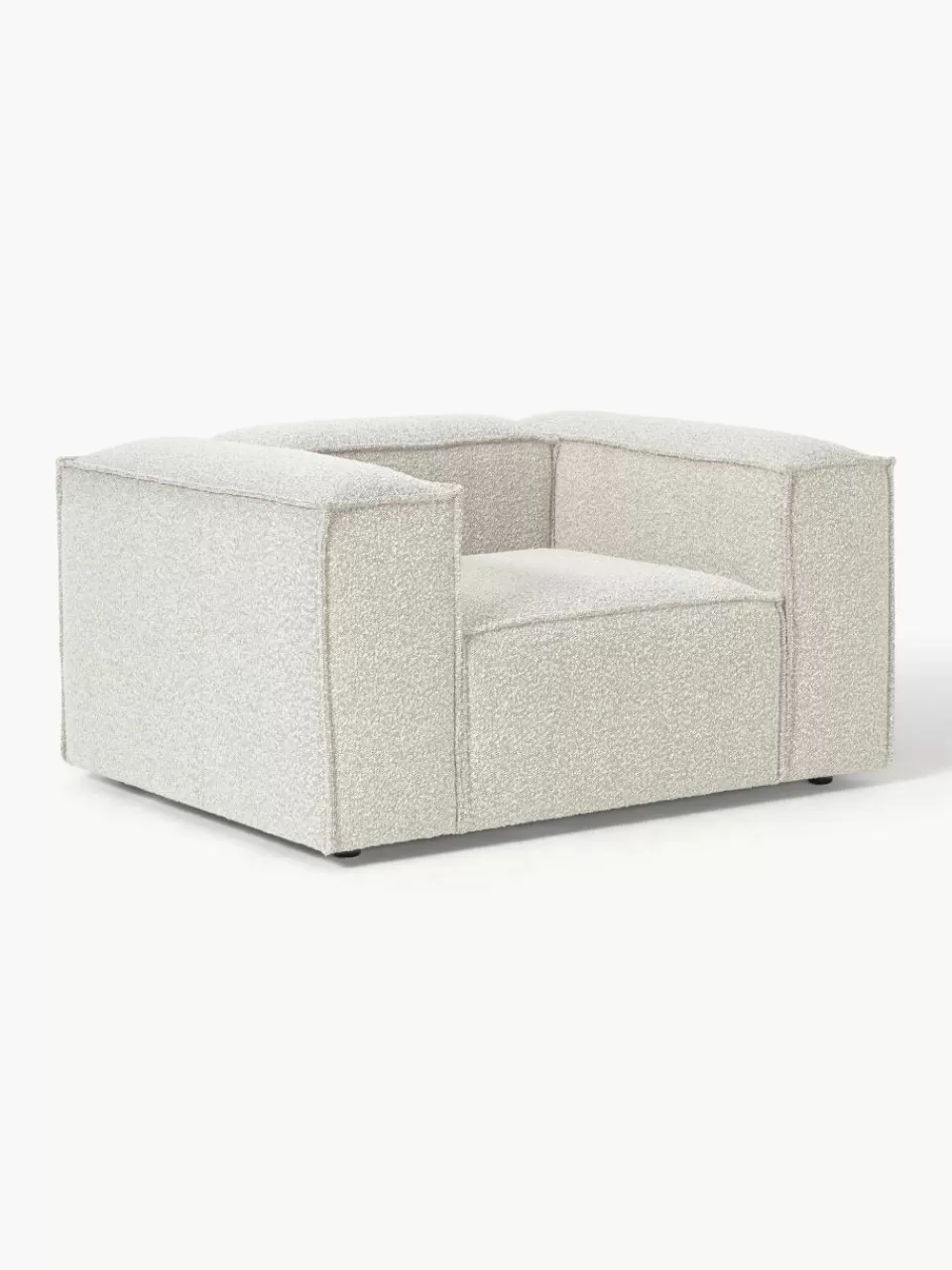 Westwing Collection Fauteuil Lennon uit bouclé | Fauteuils | Bank Fauteuils