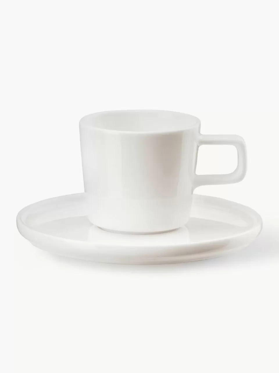 ASA Selection Fine Bone China espressokopjes Oco met schoteltjes, 6 stuks | Servies | Espressokopjes