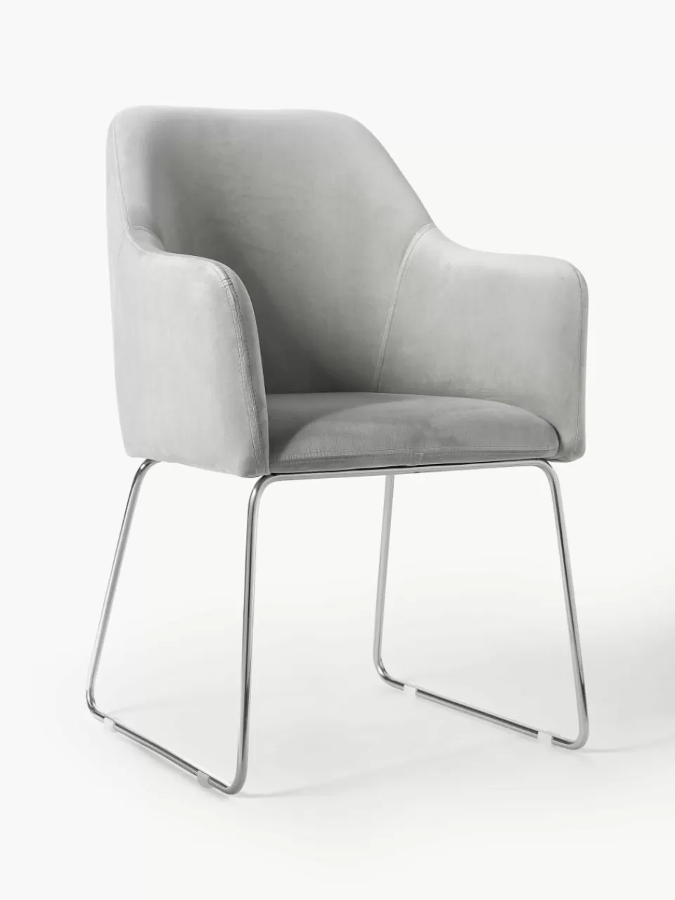 Westwing Collection Fluwelen armstoel Isla | Stoelen