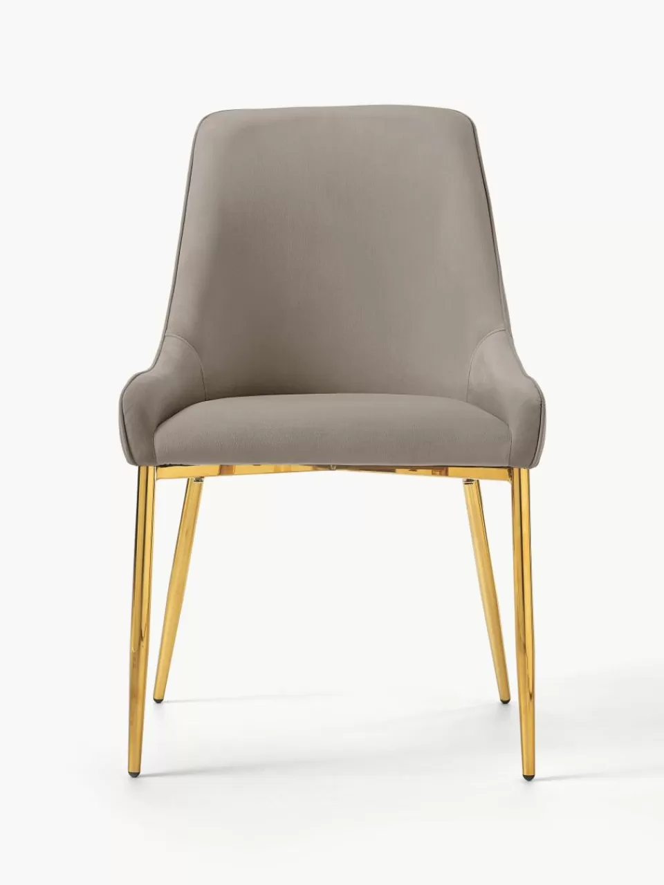 Westwing Collection Fluwelen stoel Ava | Stoelen