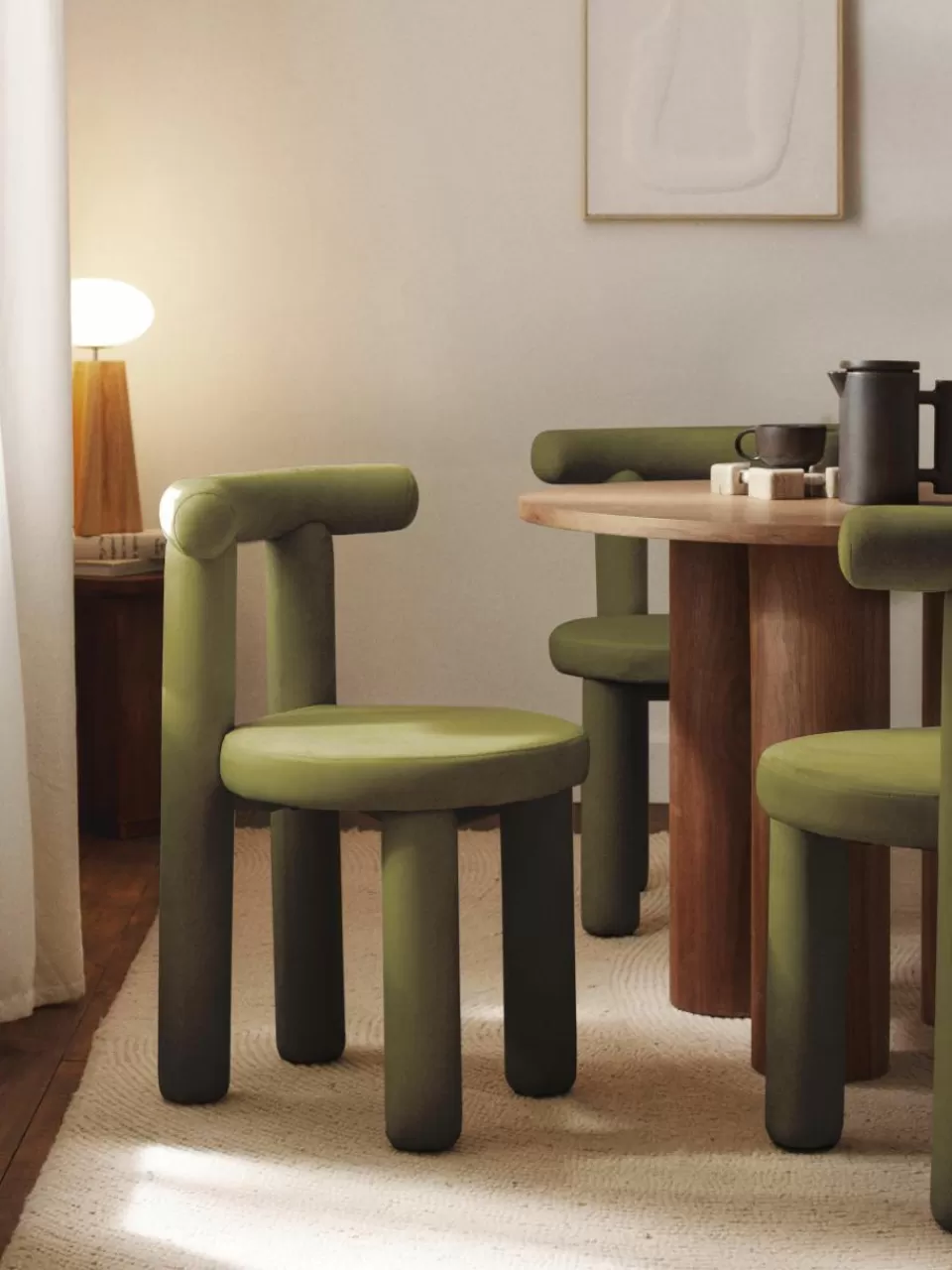 Westwing Collection Fluwelen stoel Calan | Stoelen