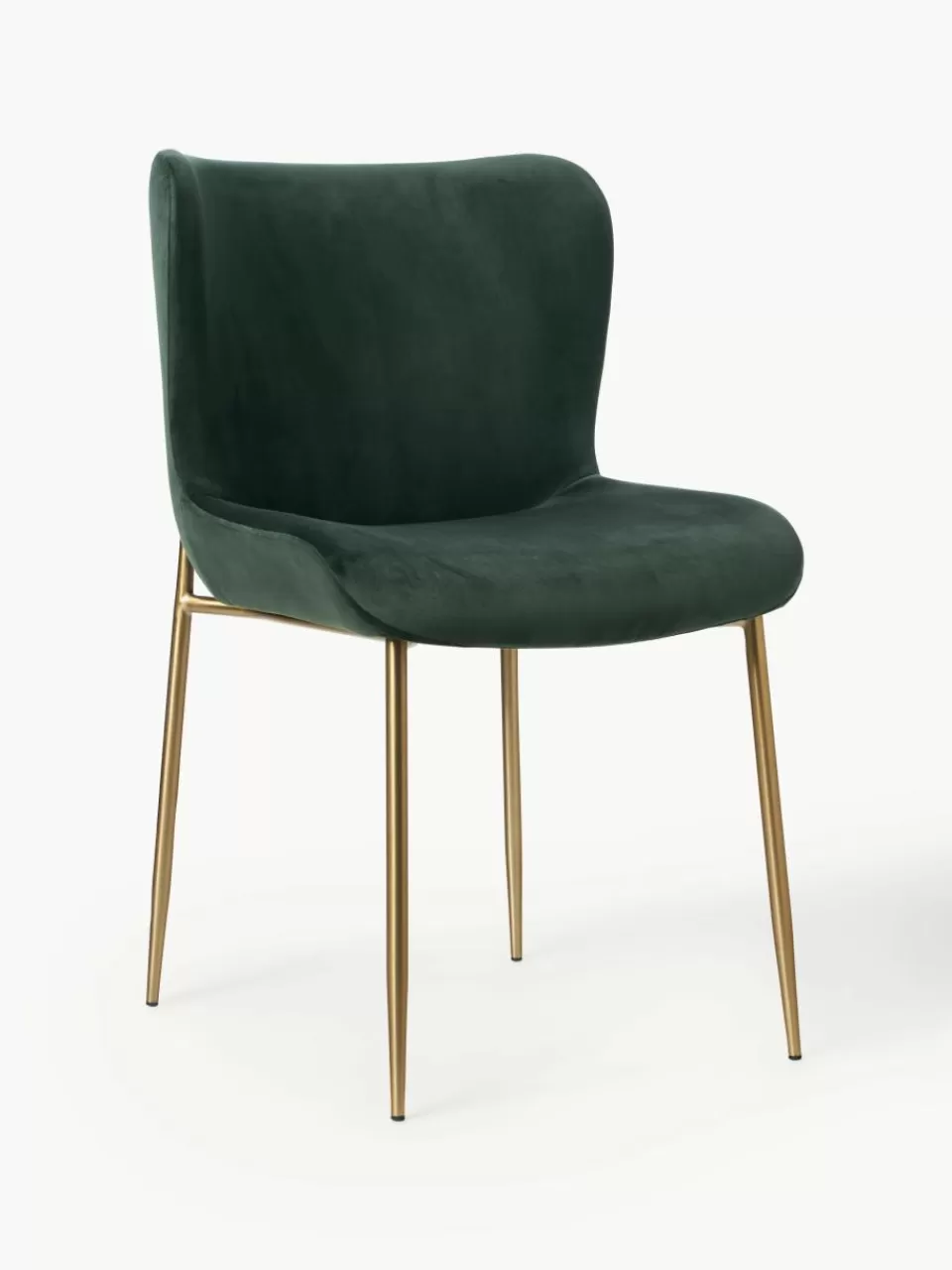 Westwing Collection Fluwelen stoel Tess | Stoelen