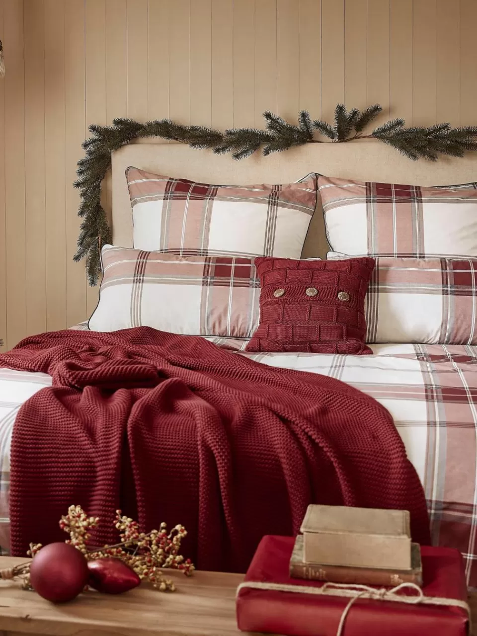 Westwing Collection Gebreide plaid Adalyn van biokatoen | Plaids & Dekentjes