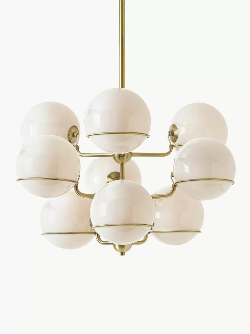 Westwing Collection Grote glazen bollen hanglamp Carey | Hanglampen | Hanglampen