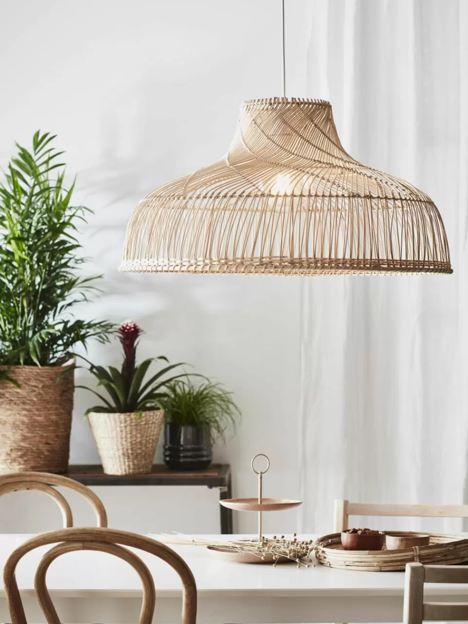 Markslöjd Grote hanglamp Braid van rotan | Hanglampen | Hanglampen