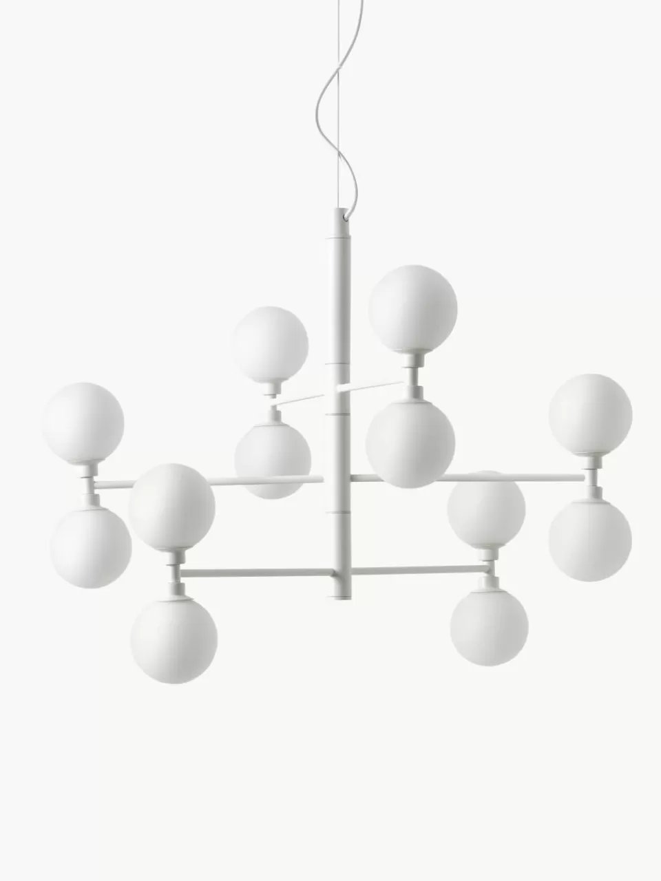 Westwing Collection Grote hanglamp Grover met opaal glazen bollen | Hanglampen | Hanglampen