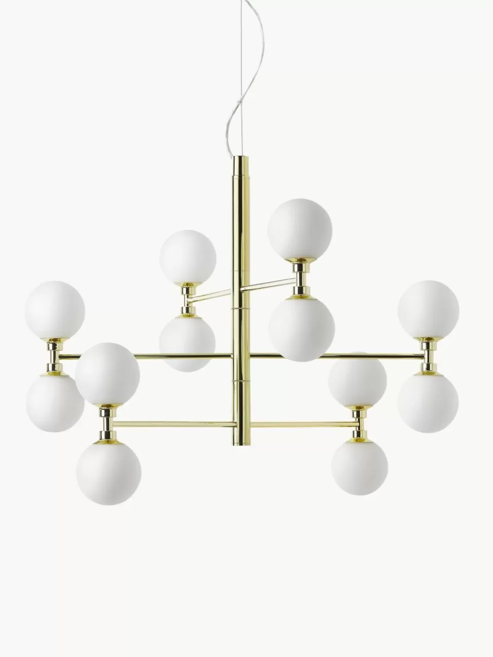 Westwing Collection Grote hanglamp Grover met opaal glazen bollen | Hanglampen | Hanglampen