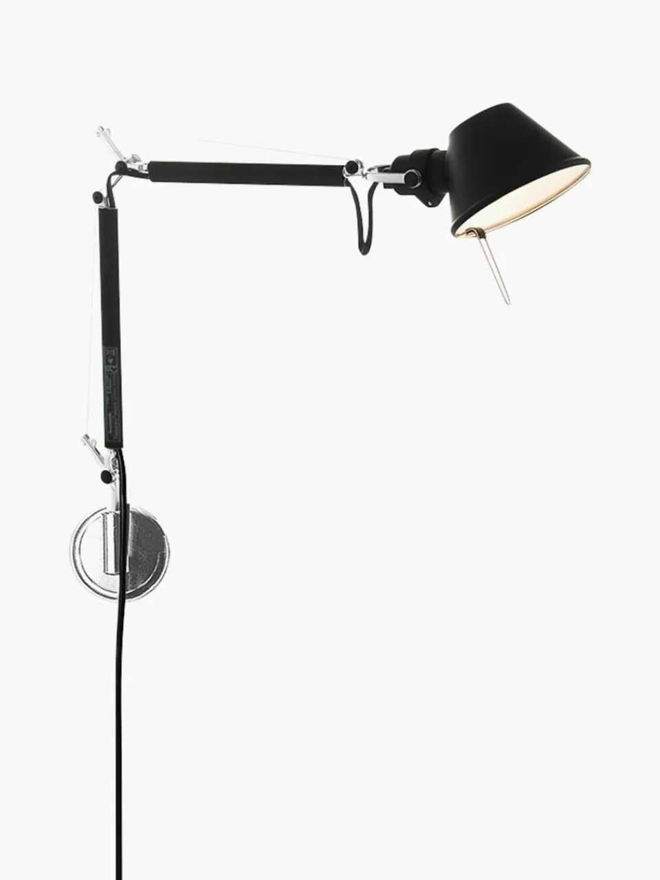 Artemide Grote verstelbare wandlamp Tolomeo Micro met stekker | Wandlampen