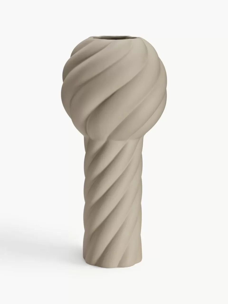 Cooee Design Handbeschilderde keramische vaas Twist Pillar, H 34 cm | Vazen | Vazen