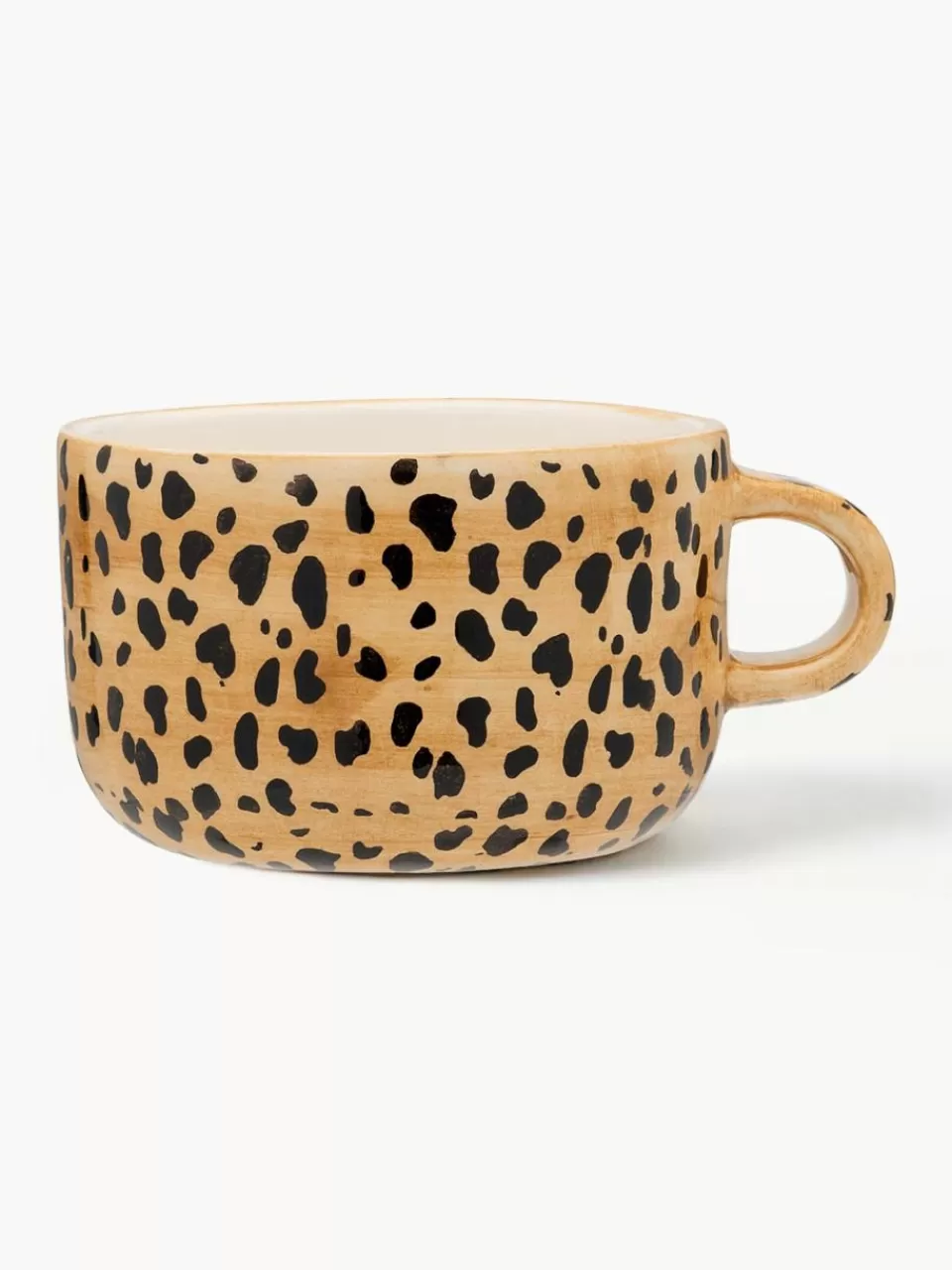 Anna + Nina Handbeschilderde kopje Leopard | Servies | Koffiekopjes