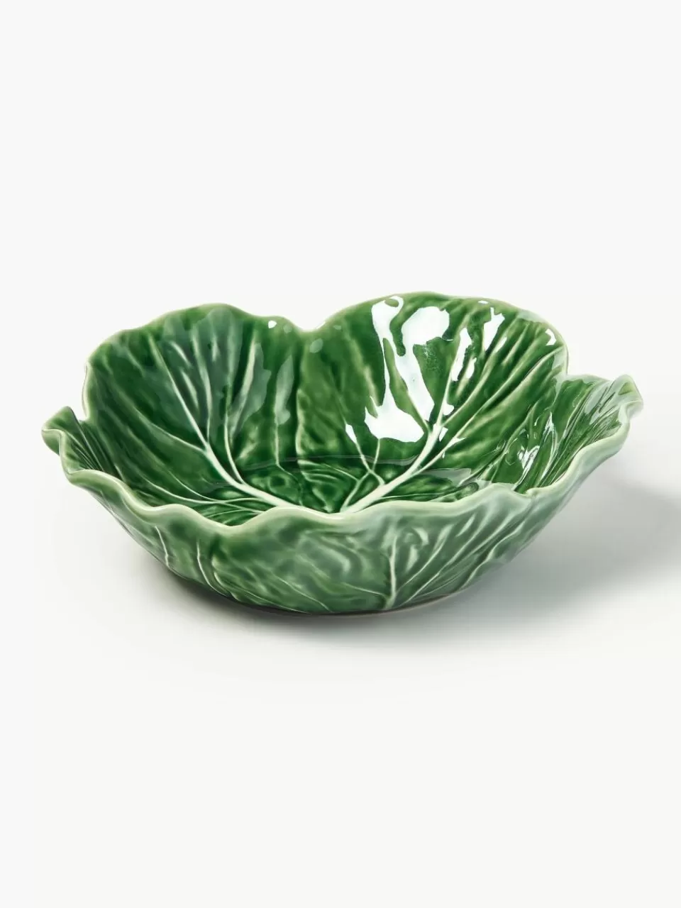 BORDALLO PINHEIRO Handbeschilderde saladeschalen Cabbage, 2 stuks | Servies | Kommen & Schalen