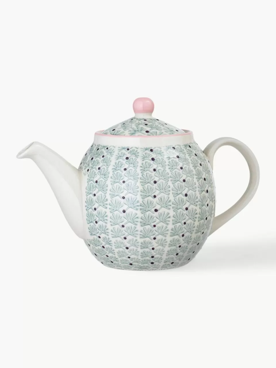 Bloomingville Handbeschilderde theepot Maya, 1.2 L | Theepotten | Servies