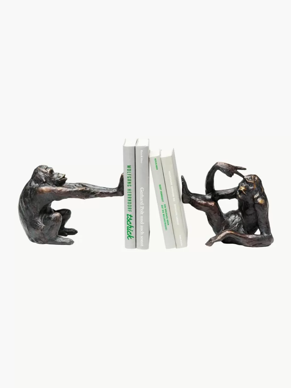 Kare Design Handgemaakte boekensteun Monkey Kare, 2-delig | Decoratie | Boekensteunen