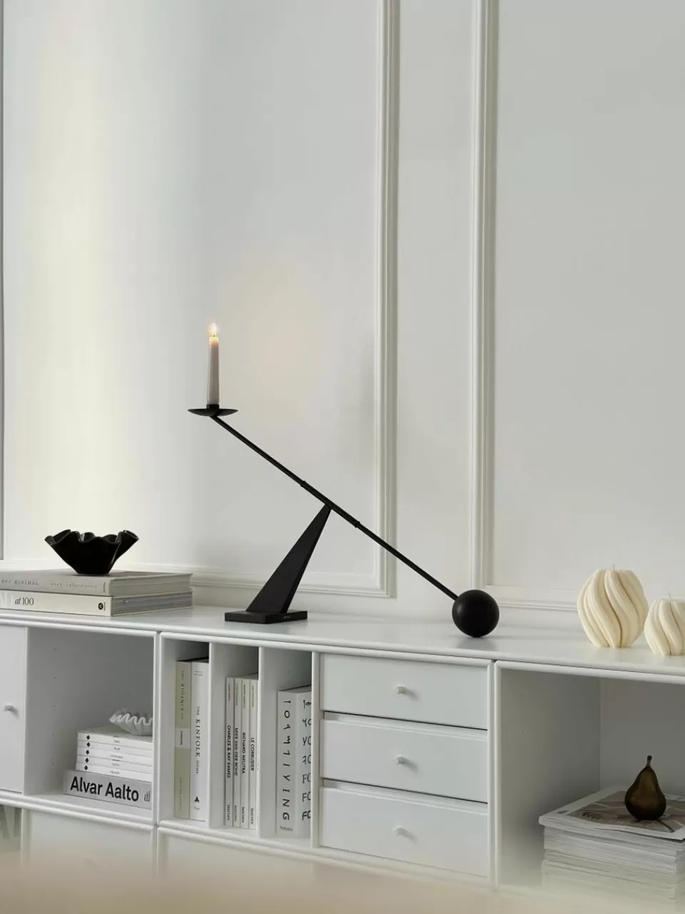 Noma Studio Handgemaakte design kaars Florence, H 9 cm | Kaarsen & Kaarsenhouders | Decoratie