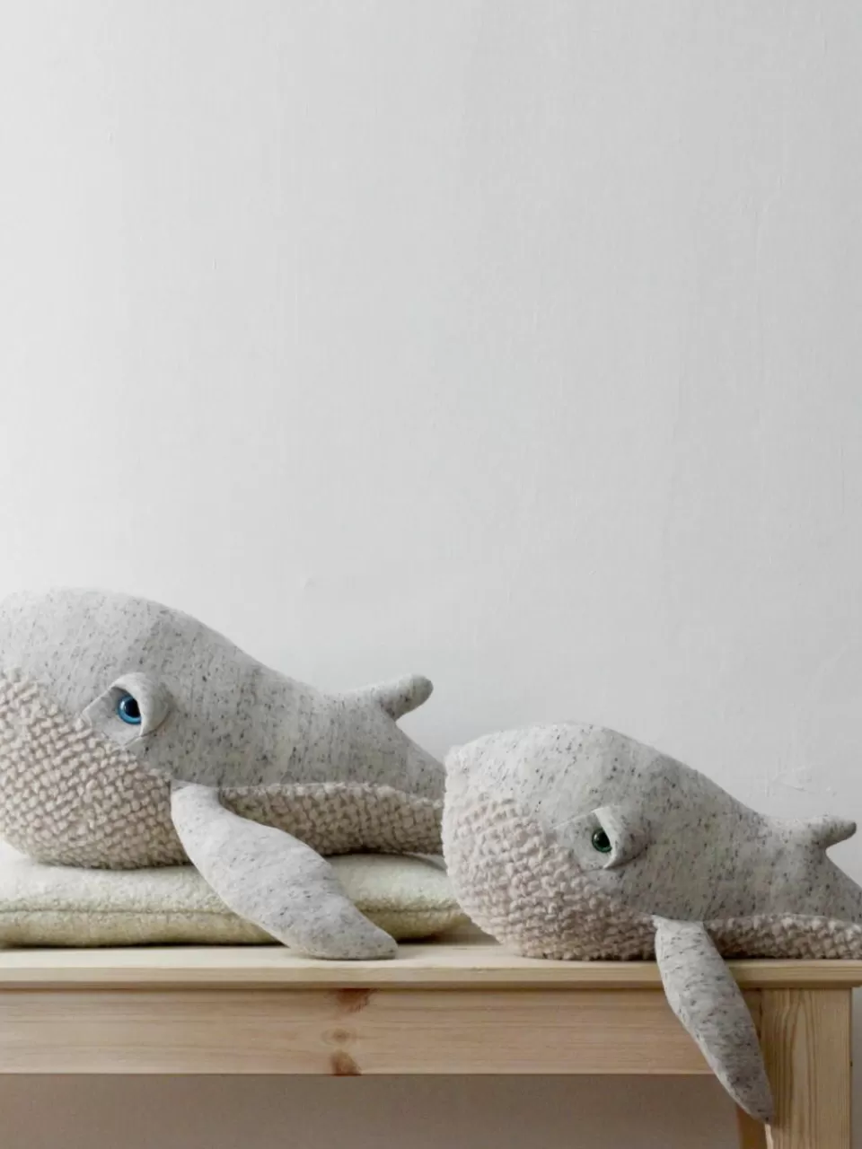 BigStuffed Handgemaakte knuffelkussen Whale | Kindertextiel | Kinderkussens