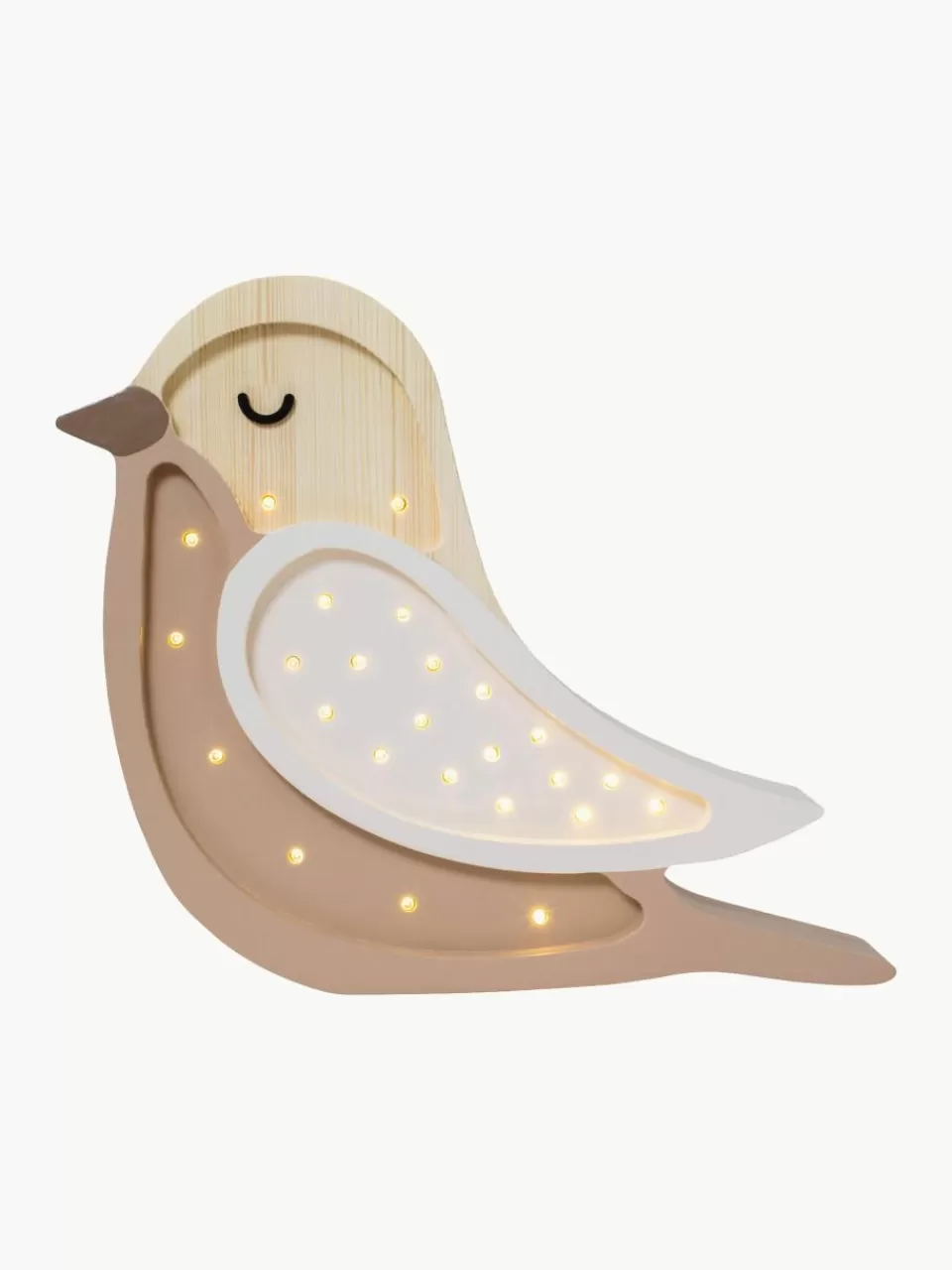 Little Lights Handgemaakte LED-kinderlamp Bird met timerfunctie en afstandsbediening, dimbaar | Kinderlampen | Kinderlampen