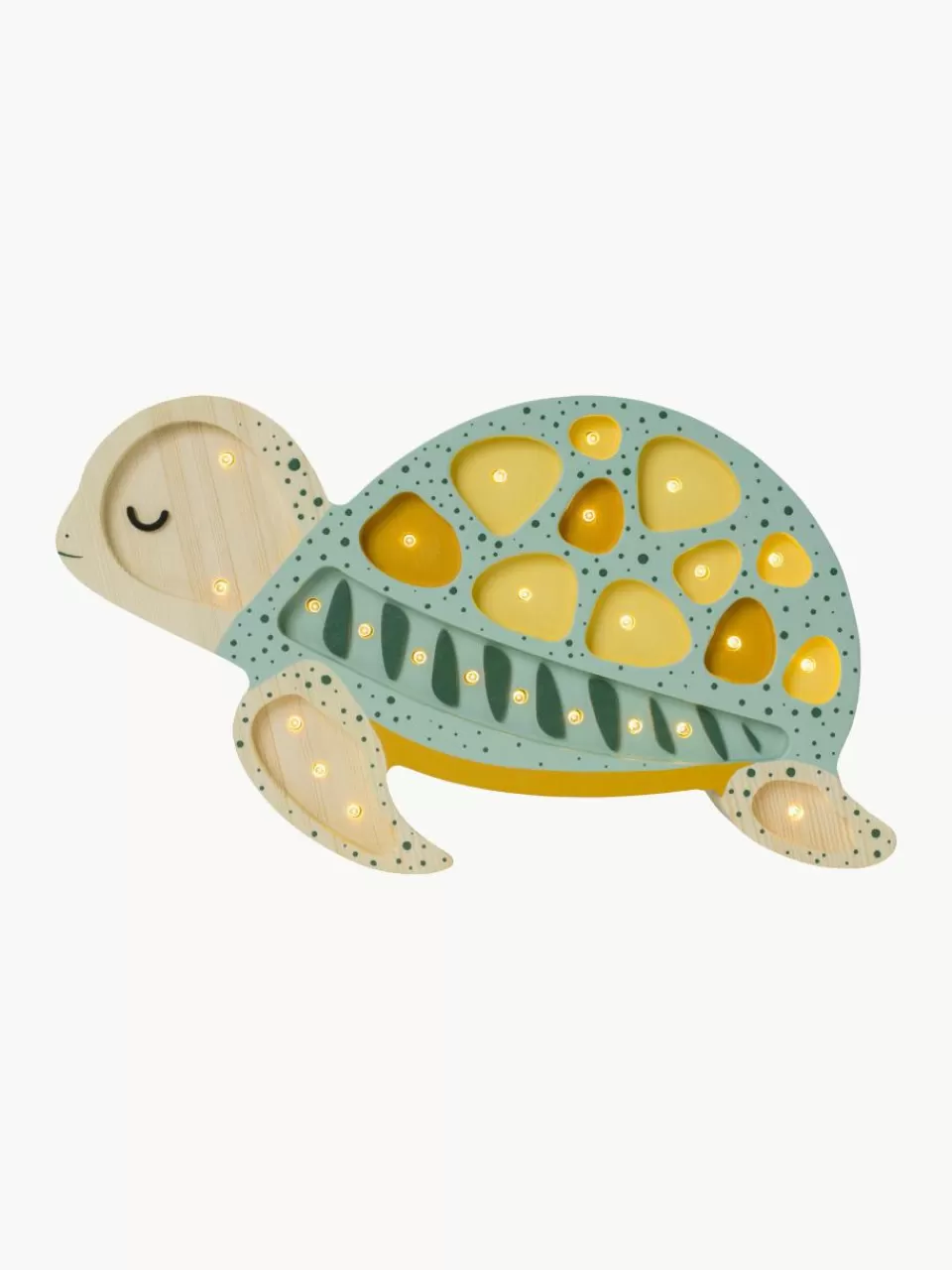 Little Lights Handgemaakte LED-kinderlamp Turtle met timerfunctie en afstandsbediening, dimbaar | Kinderlampen | Kinderlampen