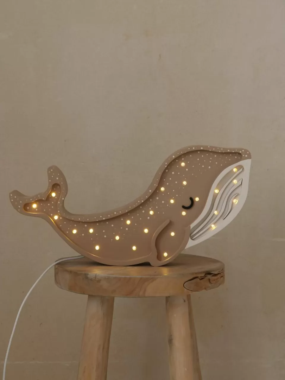 Little Lights Handgemaakte LED-kinderlamp Whale met timerfunctie en afstandsbediening, dimbaar | Kinderlampen | Kinderlampen