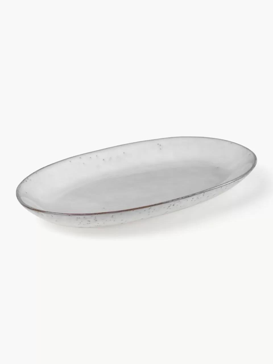 Broste Copenhagen Handgemaakte serveerplateau Nordic Sand, L 30 cm | Servies | Serveerschalen & -Planken